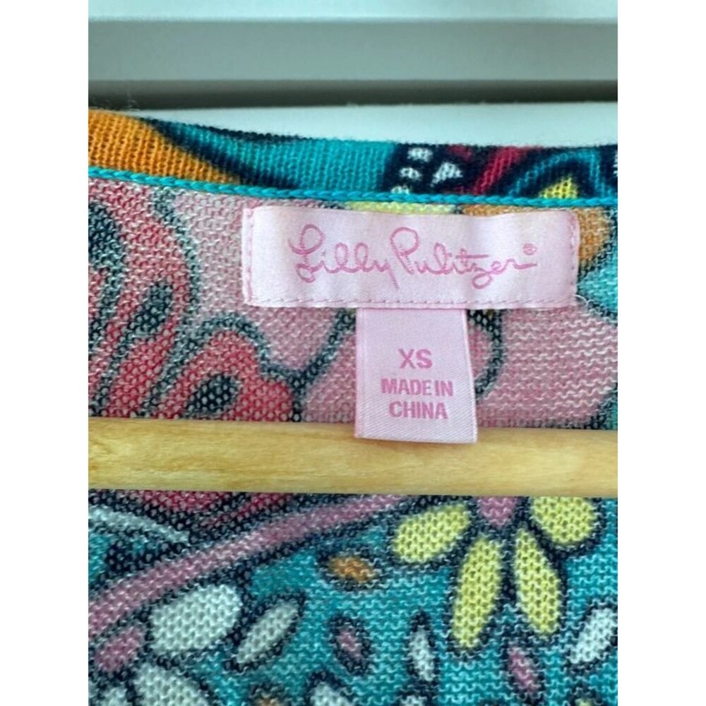Lilly Pulitzer lightweight 100% cotton sweater - Picture 2 of 7